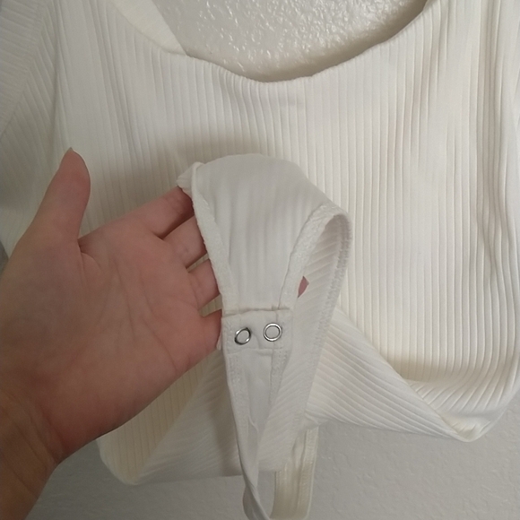 NWT Good American Ribbed Scoop Back Bodysuit sz 5/2 XL - Picture 7 of 9